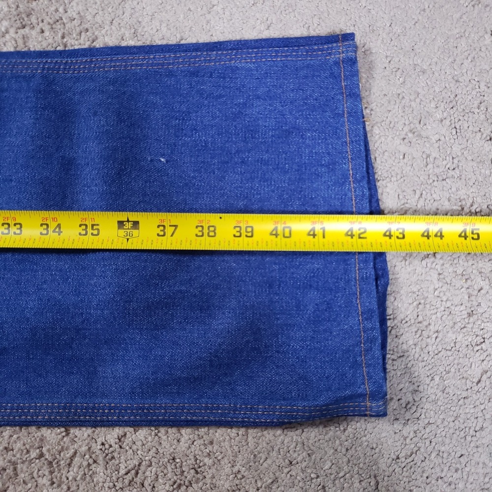 VTG 70s Wrangler Denim Jeans Men 38 (36x30) Bootcut USA Chore Western Workwear - Picture 7 of 7